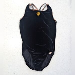 PAW PRINT GK Elite AXS Extra Small Gymnastics Dance Leotard Leopard STRAPPY BACK